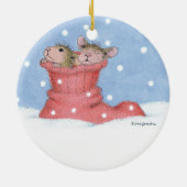 House-Mouse Design® - siervoorwerpen Keramisch Ornament (Achterkant)