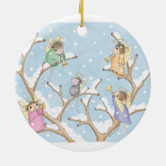 House-Mouse Design® - siervoorwerpen Keramisch Ornament (Achterkant)