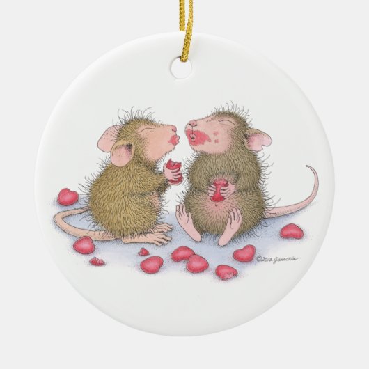 House-Mouse Design® - Valentijnsdag Ornament (Voorkant)