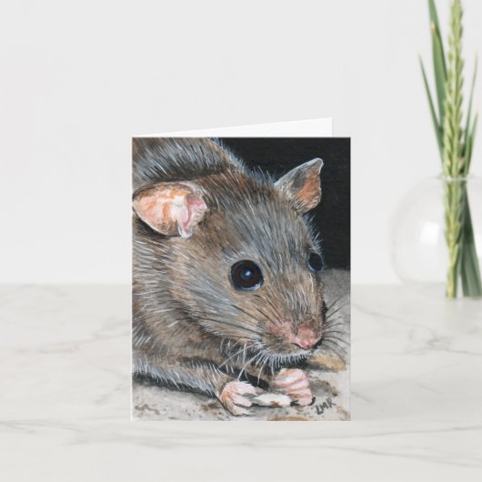 House Mouse Painting Note Kaart (Voorkant)