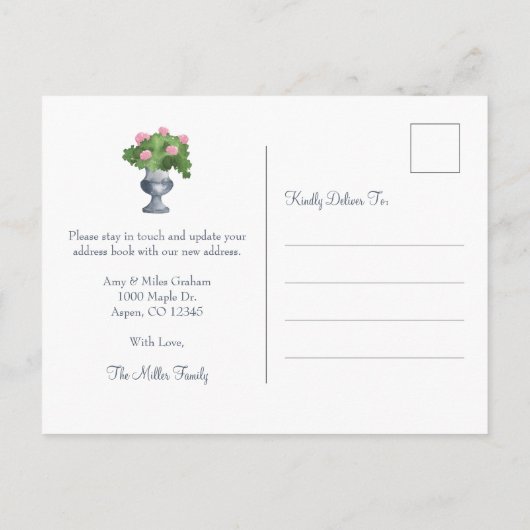 House Moving Aankondigingskaart (Achterkant)