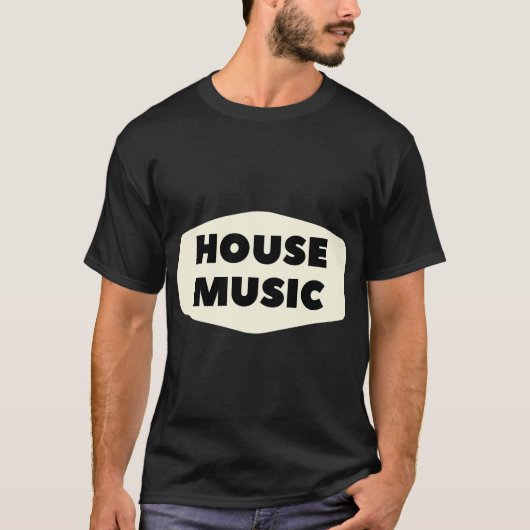 House Music-badge T-shirt (Voorkant)