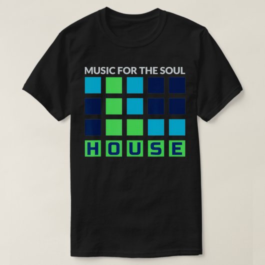 House Music Deep House EDM DJ Festival Music T-shirt (Design voorkant)