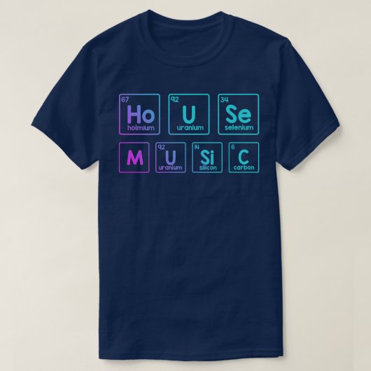 House Music DJ Deejay Festival Disco Clubs Tech T-shirt (Design voorkant)