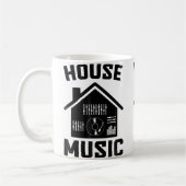 House Music Edm Rave Dj House Koffiemok (Links)