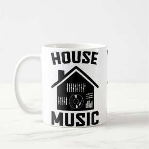 House Music Edm Rave Dj House Koffiemok