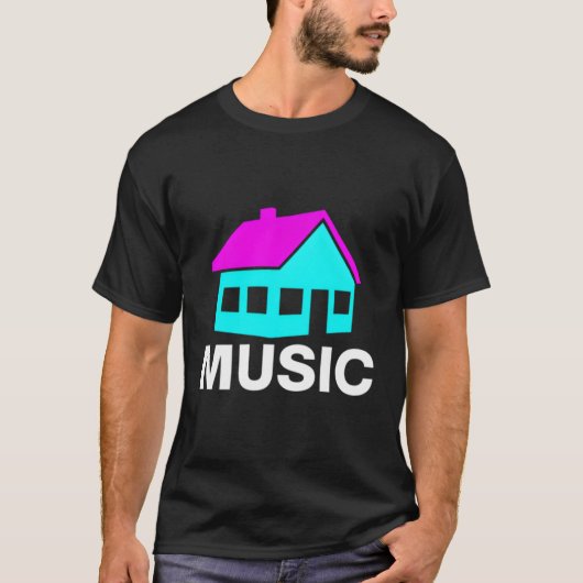 House Music Edm Rave T-shirt (Voorkant)