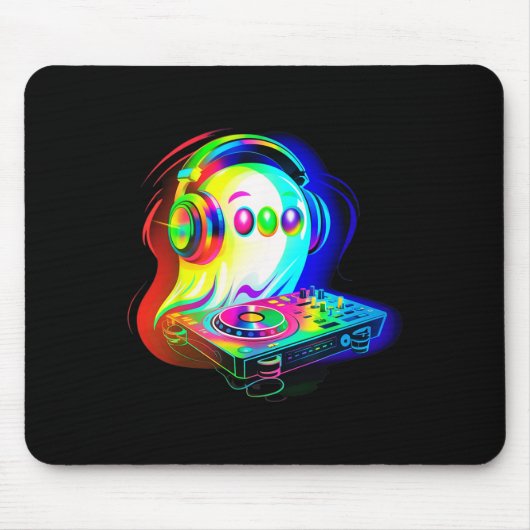 House Music Ghost DJ Optical Illusion Edm Hallowee Muismat (Voorkant)