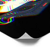 House Music Ghost DJ Optical Illusion Edm Hallowee Poster (Hoek)