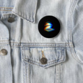 House Music Ghost Dj Optical Illusion Edm Hallowee Ronde Button 5,7 Cm (In situ)
