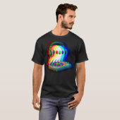 House Music Ghost DJ Optical Illusion Edm Hallowee T-shirt (Voorkant volledig)