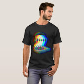 House Music Ghost DJ Optical Illusion EDM T-shirt (Voorkant volledig)