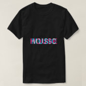 House Music Glitch Optical Illusion EDM Rave DJ T T-shirt (Design voorkant)