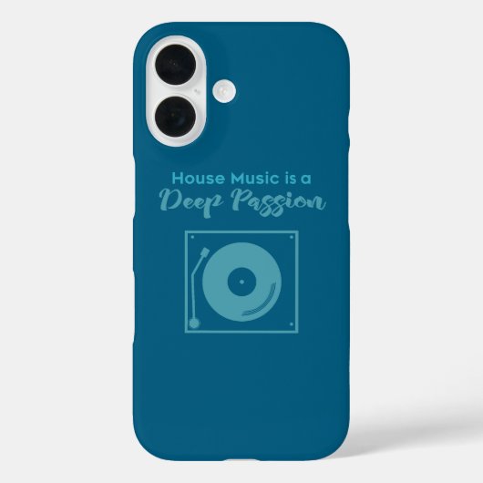 House Music Is Een Diepe Passie Case-Mate iPhone Case (Achterkant)