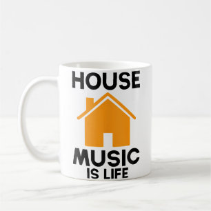 House Music Is Leven Edm Rave Dj House Koffiemok