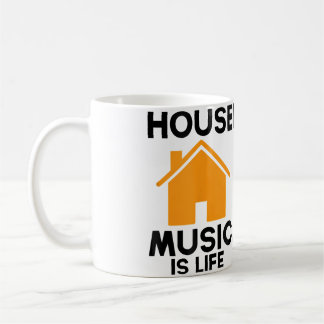House Music Is Life Edm Rave Dj House Koffiemok