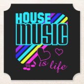 House Music Kartonnen Onderzetters (Voorkant)