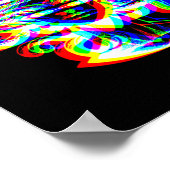 House Music Medusa DJ Optical Illusion Edm Hallowe Poster (Hoek)