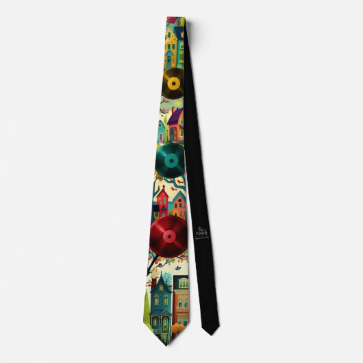 House Music Necktie Deejay Apparel Accessoires Stropdas (Voorkant)