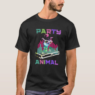 House Music Rave Cat Party Animal Kat Dj Youth C T-shirt