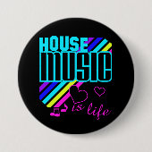 House Music Ronde Button 7,6 Cm (Voorkant)