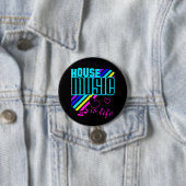 House Music Ronde Button 7,6 Cm (In situ)