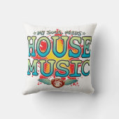 House Music Soul Cushion Kussen (Achterkant)