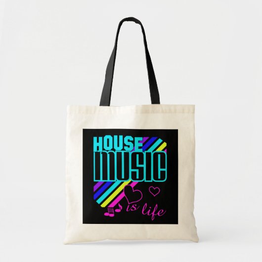 House Music Tote Bag (Voorkant)