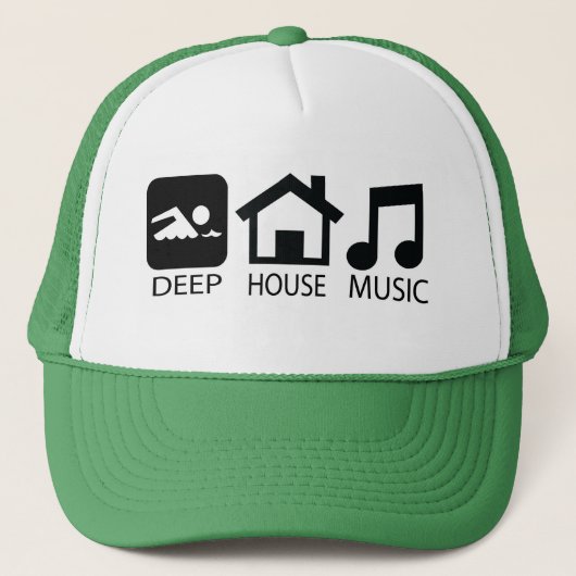 House Music Trucker Hat Pet (Voorkant)