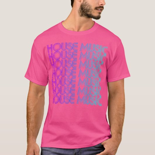 House Music Vaporwave Techno House Music Edm Lover T-shirt (Voorkant)