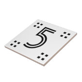 House Number - Art Deco Tegeltje (Zijkant)