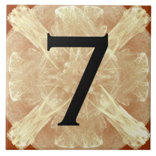 House Number met  kant keramische tegel Tegeltje