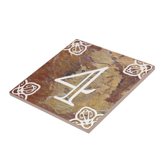 House Number - Spaans wit op de late kant Tegeltje (Zijkant)