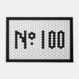 House Number  Tegel Design 100 Deurmat