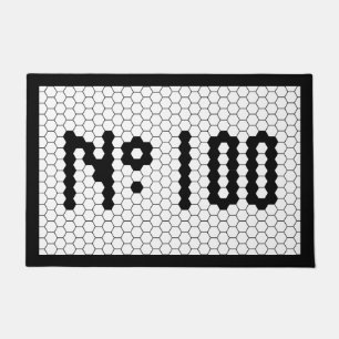 House Number Tegel Design 100 Deurmat