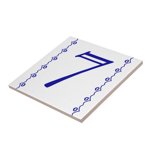 House Number Tile Tegeltje (Zijkant)