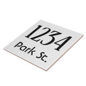 House Number with Street Tegeltje (Zijkant)