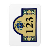 House Numbers Change Text Magneet (Verticaal)