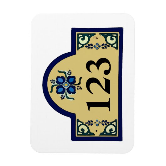 House Numbers Change Text Magneet (Verticaal)