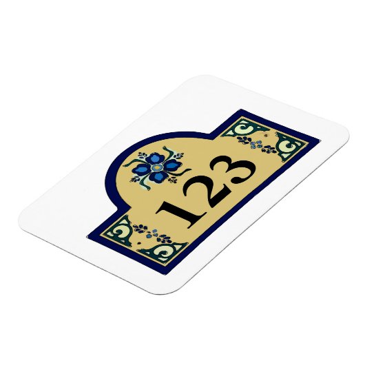 House Numbers Change Text Magneet (Linkerzijde)