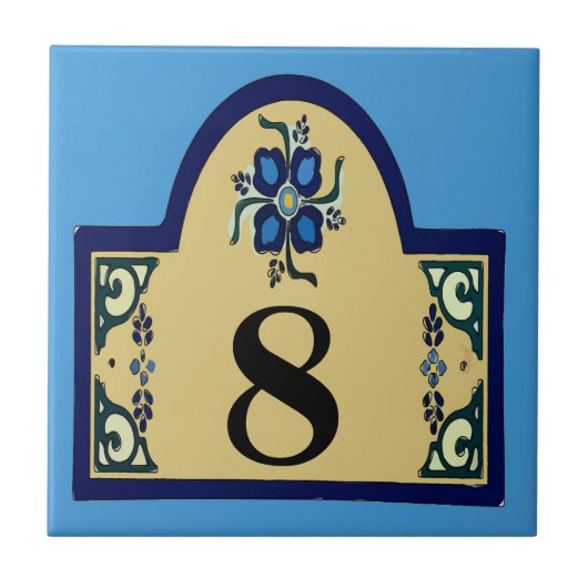 House Numbers Change Text Tegeltje (Voorkant)