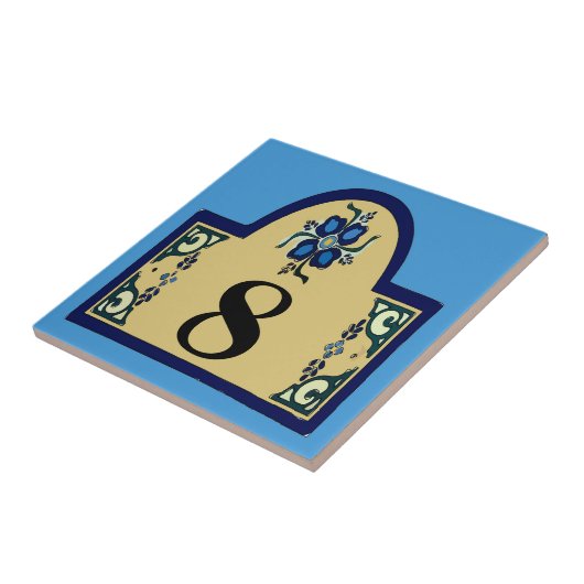 House Numbers Change Text Tegeltje (Zijkant)