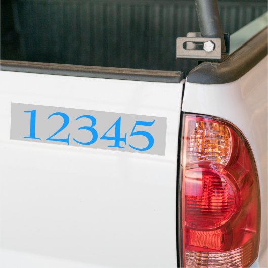 House Numbers Sticker bewerken tekst (Op Truck)