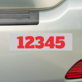 House Numbers Sticker bewerken tekst (Op auto)