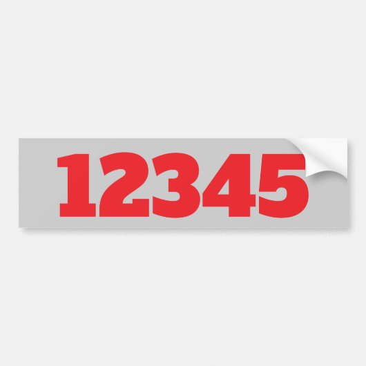 House Numbers Sticker bewerken tekst (Voorkant)