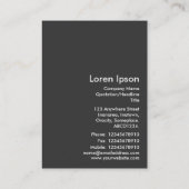 House of a Cliff - Bordered Visitekaartje (Achterkant)