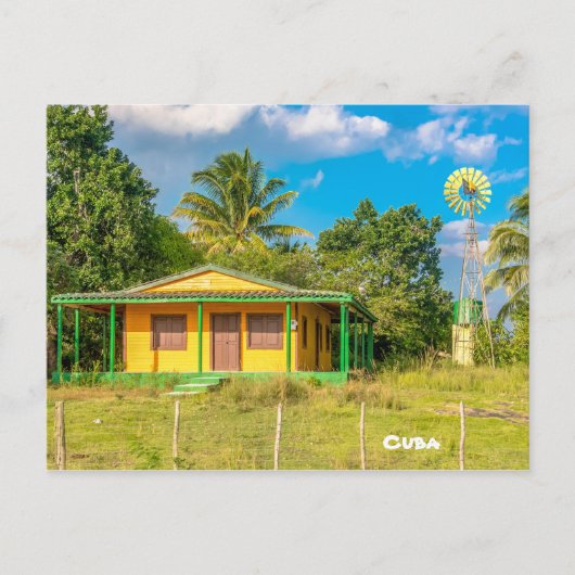 House of a Cuban Peasant, Cuba Briefkaart (Voorkant)