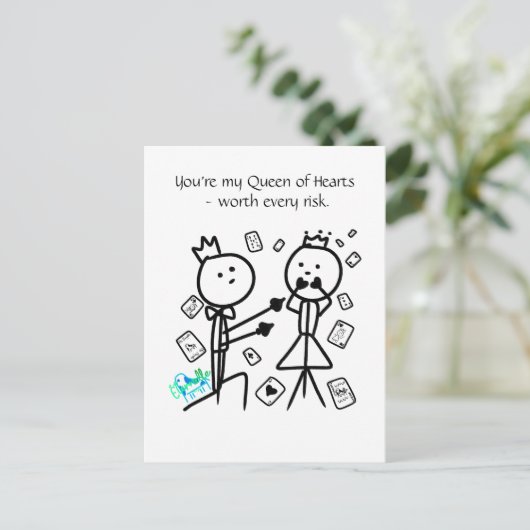 House of Cards Customized Postcard Briefkaart (Staand voorkant)