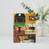 House of Cats Full Moon Briefkaart (Staand voorkant)