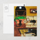 House of Cats Full Moon Briefkaart (Voorkant / Achterkant)